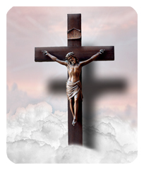 Crucifix Pink Clouds